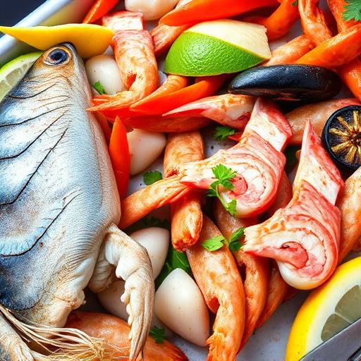 Fresh seafood